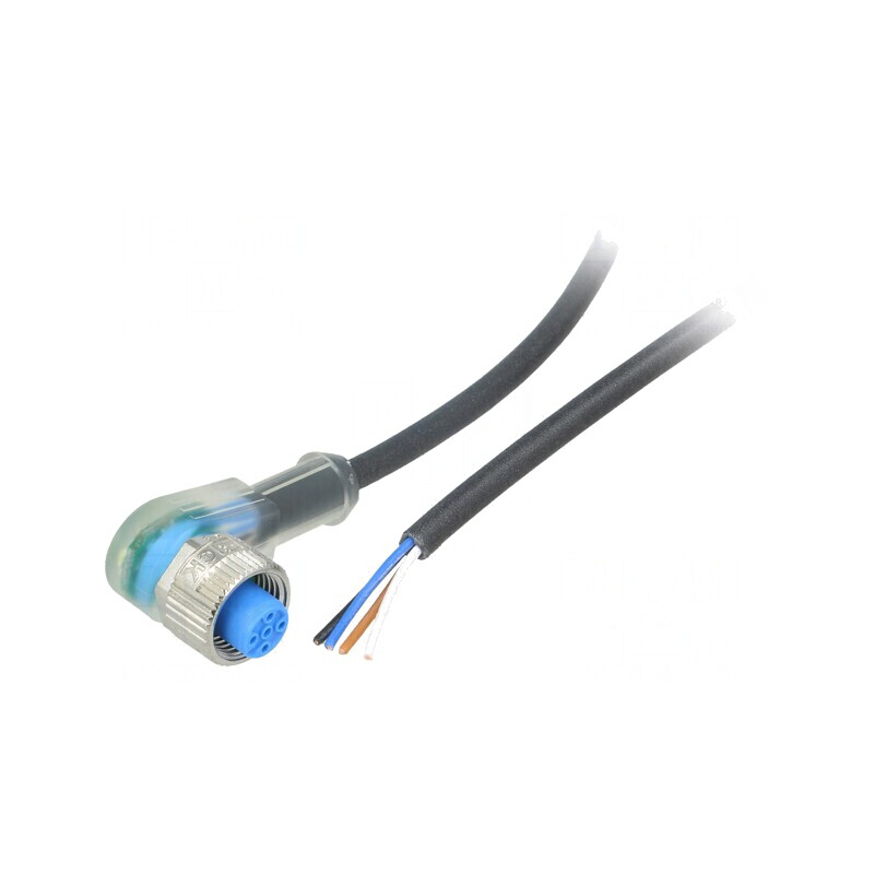 Cablu Conectare M12 4 PIN 5m Unghiular | Electronic-mag.ro | Componente Electronice