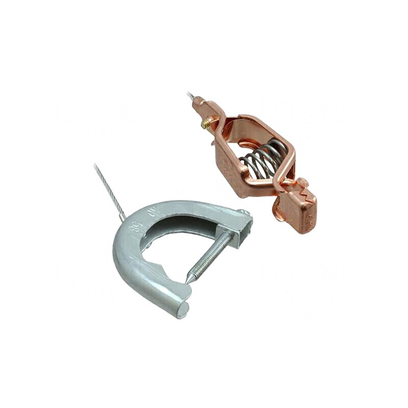 Cablu de împământare clemă crocodil 4,5m | Electronic-mag.ro | Componente Electronice