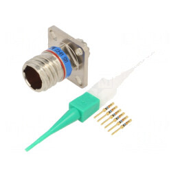 Conector: militar | dimensiune 9 | MIL-DTL-38999 Series III | soclu | 70.000.172