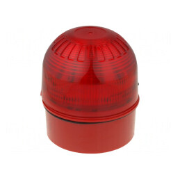 Semnalizator Luminos Flash Roșu IP65 17-60VDC | Electronic-mag.ro | Componente Electronice