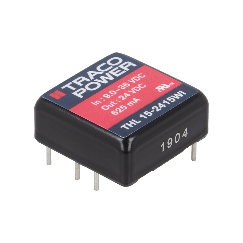 Convertor DC/DC 15W 9-36V la 24V 625mA | Electronic-mag.ro | Componente Electronice