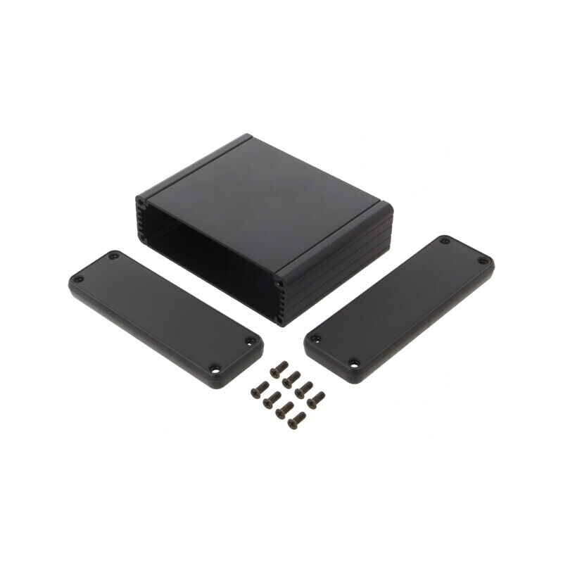 Carcasă Aluminiu Neagră cu Panou 80x103x31mm | Electronic-mag.ro | Componente Electronice Carcasă Aluminiu Neagră cu Panou 80x103x31mm | Electronic-mag.ro | Componente Electronice