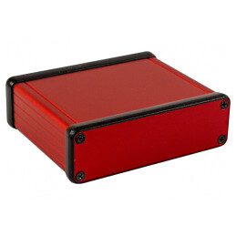 Carcasă aluminiu roșu 80x103x31mm  | Electronic-mag.ro | Componente Electronice