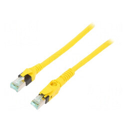 Patch Cord Ethernet Cat 6a S/FTP Cu Galben 3m