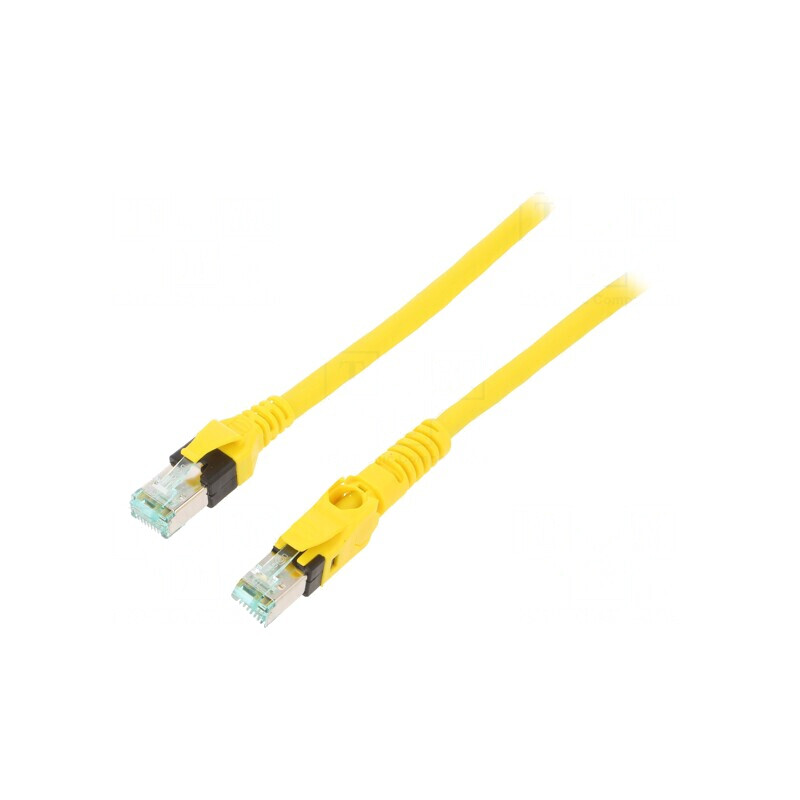 Patch Cord Ethernet Cat 6a S/FTP Cu Galben 3m | Electronic-mag.ro | Componente Electronice