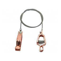 Cablu Împământare Clemă Crocodil 36cm | Electronic-mag.ro | Componente Electronice