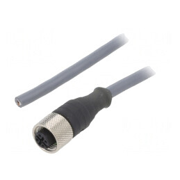 Cablu Conectare M12 4 PIN 10m 250VAC 2.2A PUR | Electronic-mag.ro | Componente Electronice