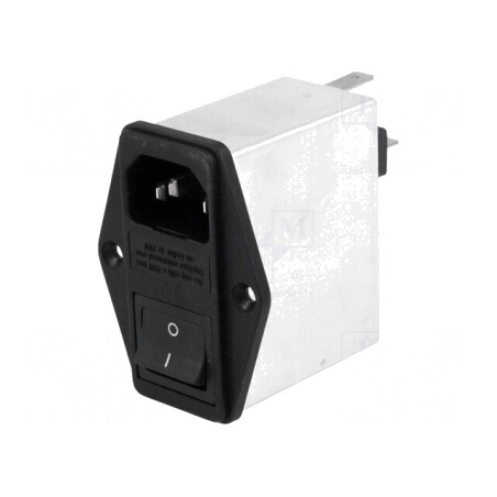 Conector AC Soclu Tată 6A 250V 0.8mH IEC 60320 | Electronic-mag.ro | Componente Electronice