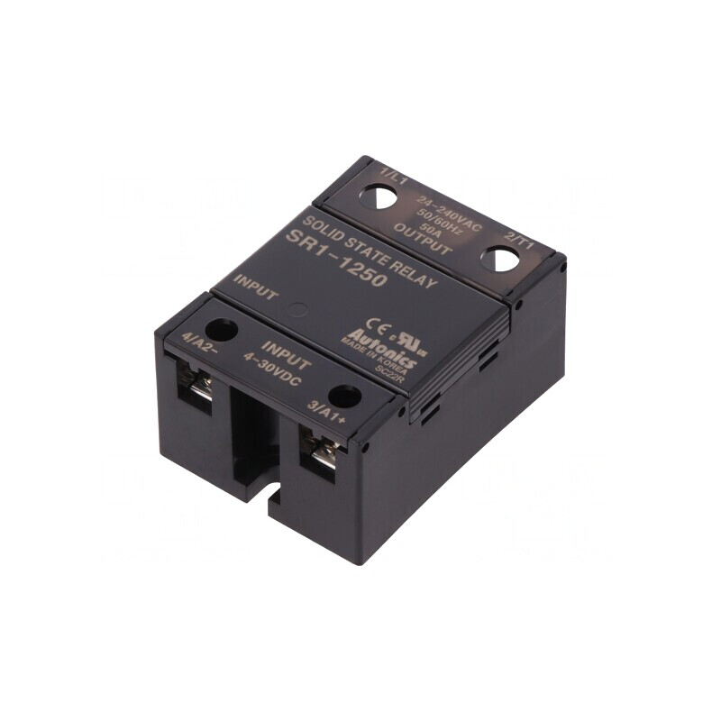 Releu Semiconductor 50A 1-fazat 4-30VDC 24-240VAC | Electronic-mag.ro | Componente Electronice