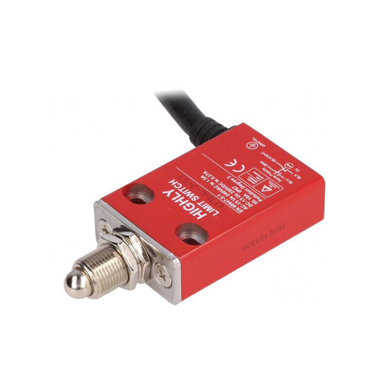 Limitator cursă bolț Ø8mm cu fixare suplimentară NO NC 5A | Electronic-mag.ro | Componente Electronice