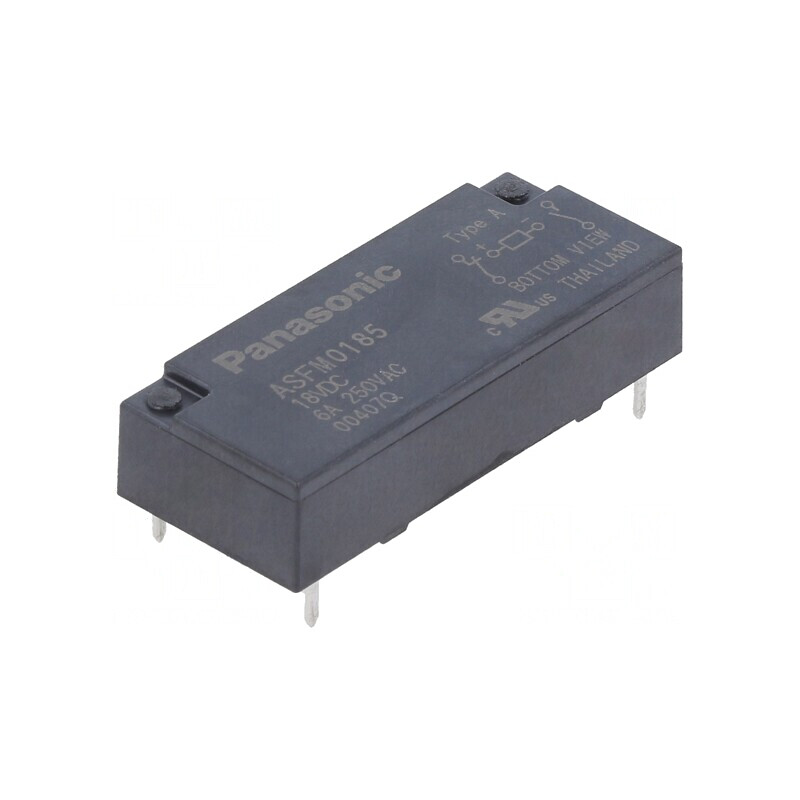 Releu Miniatură 18VDC 6A 4A/250VAC 4A/30VDC | Electronic-mag.ro | Componente Electronice