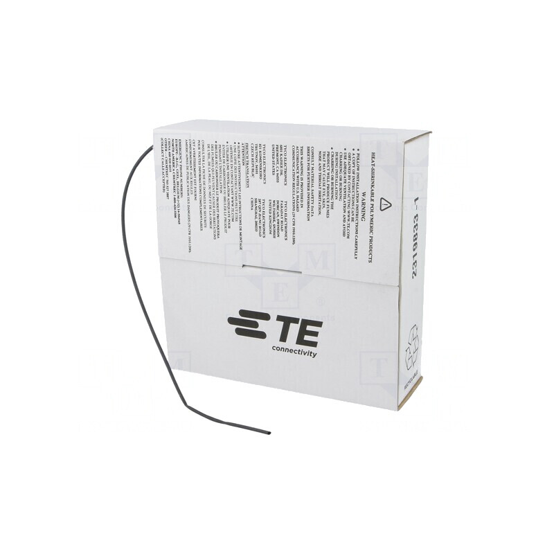 Manșon termocontractabil fără adeziv 1,6mm x 10m negru | Electronic-mag.ro | Componente Electronice
