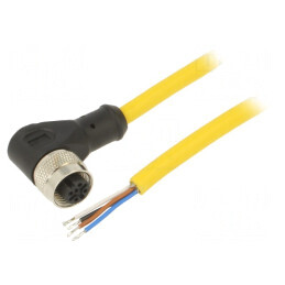 Cablu Conectare M12 4 PIN 10m 250VAC 4A PVC | Electronic-mag.ro | Componente Electronice