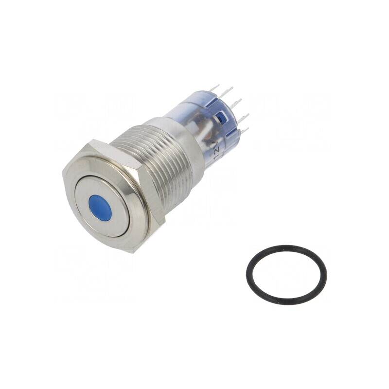 Comutator Anti-Vandalism DPDT 3A/250VAC IP67 ON-(ON) 12VDC | Electronic-mag.ro | Componente Electronice