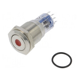 "Comutator Anti-Vandalism DPDT 3A 250V Roșu IP67" | Electronic-mag.ro | Componente Electronice