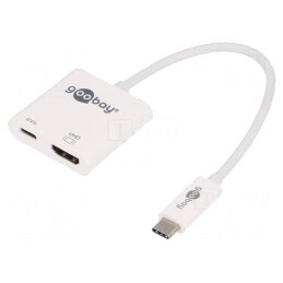 Adaptor HDMI 2.0 USB 3.0 0.15m Alb 60W