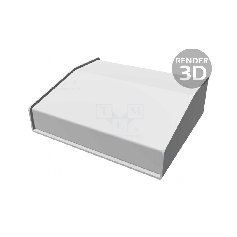 Carcasă desktop aluminiu 1456FE2BKBU 165mm x 140mm x 51mm | Electronic-mag.ro | Componente Electronice