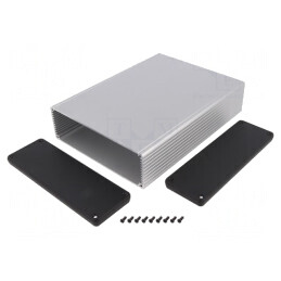 Carcasă Aluminiu Gri 165x220x51 mm | Electronic-mag.ro | Componente Electronice