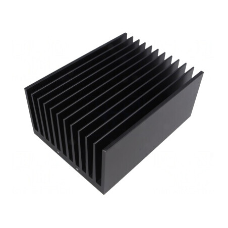 Radiator extrudat negru 150mm x 112mm | Electronic-mag.ro | Componente Electronice