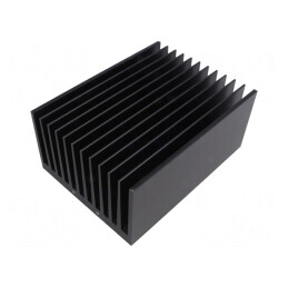 Radiator extrudat negru 150mm x 112mm | Electronic-mag.ro | Componente Electronice
