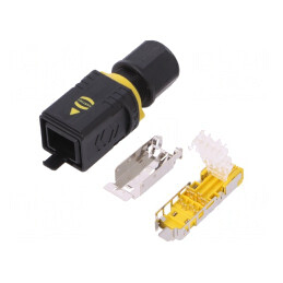 PushPull V4 Plug RJ45 Cat.6A IDC | Electronic-mag.ro | Componente Electronice