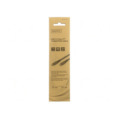 Cablu USB 4.0 Power Delivery 1m Negru/Gri | Electronic-mag.ro | Componente Electronice