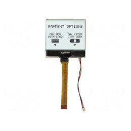 Ecran LCD grafic 160x100 alb 49,2x47,6x4mm | Electronic-mag.ro | Componente Electronice