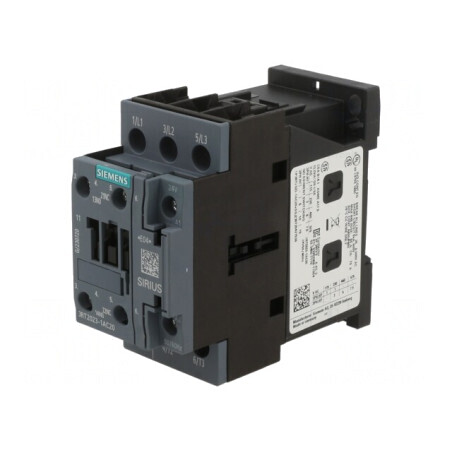Contactor 3-polar cu contacte auxiliare NO NC 24VAC 9A | Electronic-mag.ro | Componente Electronice