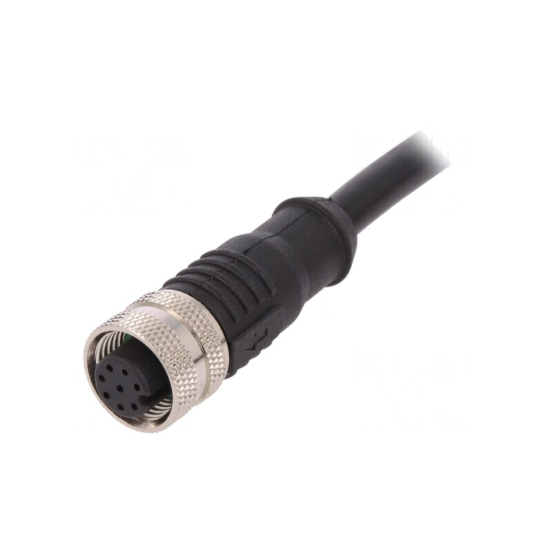 Mufă M12 8-PIN Mamă IP67 30V 2A | Electronic-mag.ro | Componente Electronice