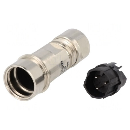 Conector circular 3 PIN Buccaneer 6000 nichelat | Electronic-mag.ro | Componente Electronice
