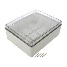 Carcasă universală gri IP56 198x248x95mm SCABOX | Electronic-mag.ro | Componente Electronice