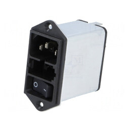 Conector Alimentare AC 8A 250V IEC 60320 | Electronic-mag.ro | Componente Electronice