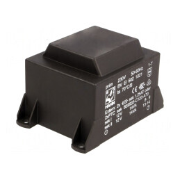 Transformator încapsulat 28VA 230V 12V 2x1167mA | Electronic-mag.ro | Componente Electronice
