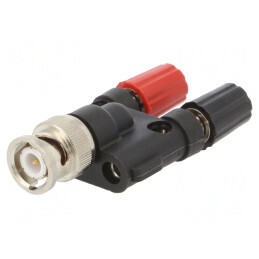 Adaptor Banană 4mm la BNC 500VAC | Electronic-mag.ro | Componente Electronice