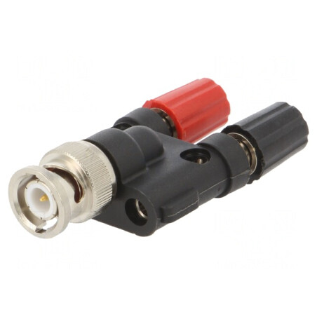 Adaptor Banană 4mm la BNC 500VAC | Electronic-mag.ro | Componente Electronice