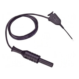 Cablu de măsurare 0,5m negru 70VDC 33VAC 1A | Electronic-mag.ro | Componente Electronice