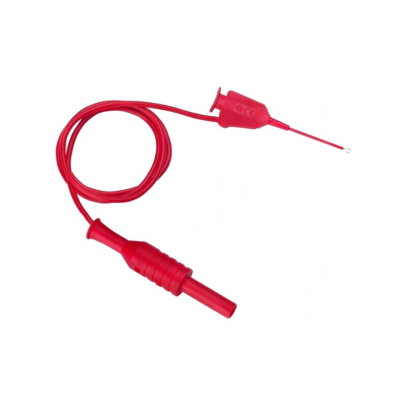 Cablu de măsurare 70VDC 33VAC 1A 0,5m roșu | Electronic-mag.ro | Componente Electronice