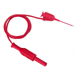 Cablu de măsurare 70VDC 33VAC 1A 0,5m roșu | Electronic-mag.ro | Componente Electronice