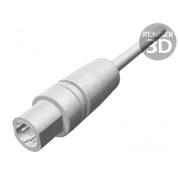 Mufă M12 4-Pin Ethernet Cablu Crimpat IP54