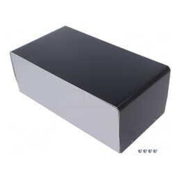 Carcasă aluminiu argint 118x223x84 mm | Electronic-mag.ro | Componente Electronice