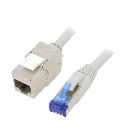 Prelungitor RJ45 S/FTP Cat6a LSZH Gri 20m | Electronic-mag.ro | Componente Electronice