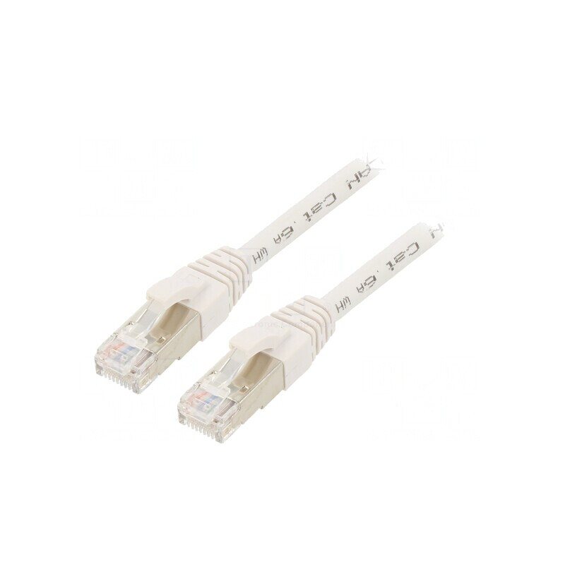 Patch Cord Ethernet Cat.6a S/FTP Alb 10m | Electronic-mag.ro | Componente Electronice Patch Cord Ethernet Cat.6a S/FTP Alb 10m | Electronic-mag.ro | Componente Electronice