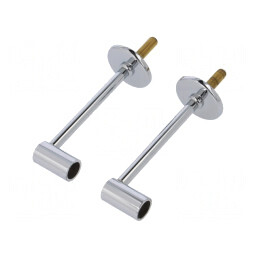 Suport cromat 100mm alamă și oțel | Electronic-mag.ro | Componente Electronice