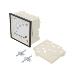 Voltmetru Panou True RMS 0-500V 40-72Hz Clasa 1.5 | Electronic-mag.ro | Componente Electronice