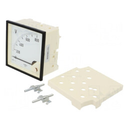 Voltmetru de Panou True RMS VAC 0-800V 40-72Hz Clasa 1.5 | Electronic-mag.ro | Componente Electronice