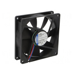 Ventilator: DC | axial | 12VDC | 92x92x25mm | 102m3/h | 39dBA | 3412NGHH