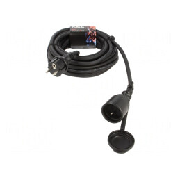 Prelungitor alimentare 10m negru 16A 3x2,5mm2 | Electronic-mag.ro | Componente Electronice