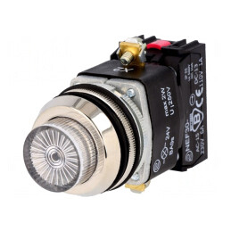 Comutator Acționat prin Apăsare 30mm 1NC 1NO 24VDC | Electronic-mag.ro | Componente Electronice