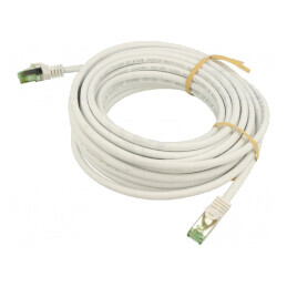 Patch Cord S/FTP Cat 8.1 Alb 20m LSZH 26AWG | Electronic-mag.ro | Componente Electronice