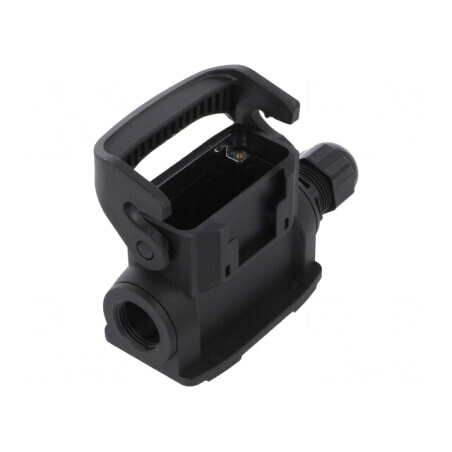 Carcasă pentru conectori HDC Han-Eco® A 10A drept | Electronic-mag.ro | Componente Electronice